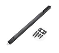 Pestillo de la puerta del cerrojo Perno corredera Cerradura acero inoxidable 304 Seguridad Palanca palanca acción con huelga y tornillos para puertas,Black-24in/61.5cm