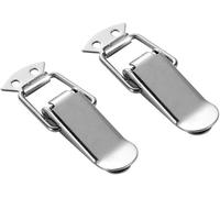 pestillo de la puerta del gabinete, Cerradura con cerrojo de acero inoxidable, 2 uds., cajas gabinete, pestillo resorte, palanca for puerta corredera, herrajes for ventana(201 Stainless Steel 112mm)