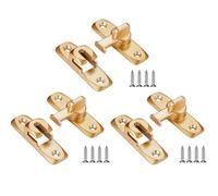 Pestillo De La Puerta Door Bolts Degree Flip Lock Home Security Sliding Doors Latch Small Gate(Gold-3pcs)