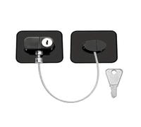 Pestillo De La Puerta Limit Lock Sliding Door No Need To Punch Holes Locks Locker Kitchen Storages(Black 1PC)