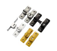Pestillo De La Puerta No Drill Door Latch Sliding Lock Furniture Cabinet(Color 4)
