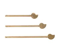 Pestillo de Llave de Armario de 3 Uds, Perno de Pestillo Chino de Latón, Pasador de Bloqueo de Armario en Forma de Hoja para Muebles del Hogar