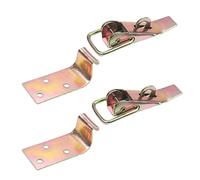 Pestillo de palanca, pestillo abrazadera, cerrojo resistente, 1x 2x pestillos bronce metálico, captura, cierre hebilla con resorte(2pcs)