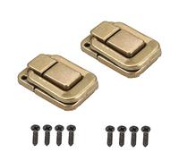 Pestillo de palanca, pestillo abrazadera, cerrojo resistente, maleta maletín caja madera 48 x 33 mm Pestillos metal Cerradura 2 piezas