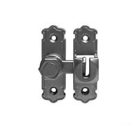 Pestillo de perno deslizante con construcción de aluminio para puertas correderas interiores y sistemas de hardware de puerta de granero (gris)