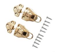 Pestillo de pico de pato antiguo para cajas de madera, cajas de almacenamiento de joyas, cofres de herramientas y cierres de puerta de gabinete (dorado)