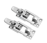 Pestillo de Puerta, Akozon 2pcs 316 Abrazadera de Acero Inoxidable Pestillo Anti Sonajero Sujetador Abrazadera Sujetadores de Hardware Marino Barco Pestillo de Puerta de Acero Inoxidable para Marino