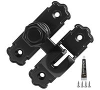 Pestillo de puerta - Cerradura deslizante de 7,5 x 2,3 x 0,4 cm, cierre de seguridad de metal de aleación de aluminio con instalación sin taladrar, cerradura de privacidad y antirrobo para baño