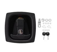 Pestillo de puerta con manija en T, mecanismo de bloqueo de compresión giratorio plegable de aleación de zinc resistente para caja de herramientas de embarcaciones recreativas con