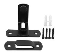 Pestillo de puerta corrediza de acero al carbono con hebilla de cerradura de puerta de granero de estilo americano resistente para graneros, ventanas, puertas, cobertizos de