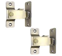 Pestillo de puerta de acero inoxidable con ángulo recto de 90 grados, cerrojo de seguridad de rotación de 360 grados para el hogar, dormitorio, cocina, almacén, instalación con taladro o sin taladro