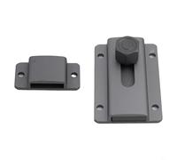 Pestillo de puerta de aleación de aluminio para mayor seguridad en diversos entornos (gris)