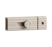Pestillo de puerta de aleación de zinc con innovador mecanismo de brillo automático para seguridad nocturna (gris oscuro)