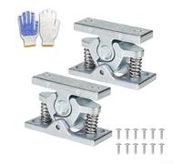 Pestillo de puerta de aleación de zinc para vehículos cionales con diseño de doble rodillo y carga de resorte confiable para un posicionamiento estable de la puerta (2 - aleación de zinc)