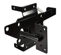 Pestillo de Puerta de autobloqueo para Montaje en Poste, Palanca de Gravedad automática, pestillos de Puerta de Madera con Cierres/pestillo de Puerta de Acero con Acabado Negro para asegurar la