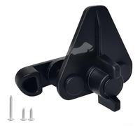 Pestillo de puerta de remolque de doble apertura para perfil de aluminio de 15 a 32 mm de grosor del panel de fibra de vidrio de nailon de alta dureza, blanco y negro (negro)