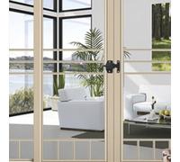 Pestillo de puerta de repuesto para parrillas PitBoss Pro - Cerradura de cubierta de parrilla de barbacoa de hierro resistente, 57,5 x 33,5 mm, negro, compatible con Electric Sm