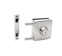 Pestillo de puerta de vidrio con llave for puertas de vidrio de 10 mm a 12 mm de espesor Cerradura de tierra Pestillo de perno de interruptor unidireccional