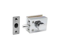 Pestillo de puerta de vidrio for puertas de vidrio de 8mm-12mm de espesor, Perno de bloqueo de aleación de Zinc, cerradura de tierra, pestillo de interruptor unidireccional