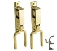 Pestillo de puerta para valla de madera, 2 uds., cerradura de puerta exterior de Metal de 8x5 pulgadas de espesor con tornillo resistente para pestillo exterior de madera, Metal y tubería