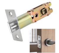 Pestillo de puerta tubular para puerta interior, ajustable, 60-70 mm, latón ignífugo, palanca interior, pestillo de puerta de radio, pestillo de resorte