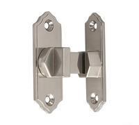 Pestillo de seguridad de 90 grados para puertas correderas, cerradura de aleación de aluminio para uso doméstico (plateado)