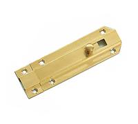 Pestillo de seguridad de latón macizo for puerta (1 pieza): cerradura deslizante versátil for puertas, gabinetes y ventanas.(Copper bright,305 7.5cm)