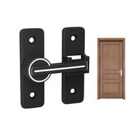 Pestillo de seguridad para puerta, cierre de bloqueo resistente, tope de perno reforzado, mecanismo de seguridad de acero inoxidable resistente a daños, placa de golpe mejorada que añade defensa para