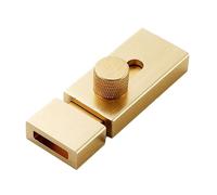 Pestillo De Seguridad Para Puerta Pestillo de cerradura puerta, Perno sin perforaciones, pernos deslizantes, seguridad antirrobo, pestillo baño aleación aluminio, Hardware(Gold 80mm)