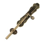 Pestillo de suelo latón macizo, cerrojo pesado para puerta madera, cobertizo, armario, acabado bronce, tornillos incluidos(12mm*200mm)