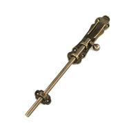 Pestillo de suelo latón macizo, cerrojo pesado para puerta madera, cobertizo, armario, acabado bronce, tornillos incluidos(9mm*200mm)