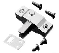 Pestillo de ventana plegable para vidrio deslizante con cuerpo de acero inoxidable y placa de bloqueo reforzada para seguridad (J)