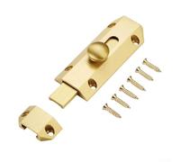 Pestillo deslizante de latón resistente para asegurar puertas en hogares, oficinas y más (dorado)
