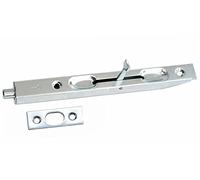Pestillo en U para cantos, cerrojo para puerta 160/8, plateado galvanizado