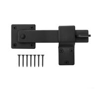 Pestillo giratorio de hierro sólido para puerta de granero, pestillo de puerta abatible, cerrojo de seguridad giratorio para puerta de granero, hebilla de bloqueo de 5.5 pulgadas