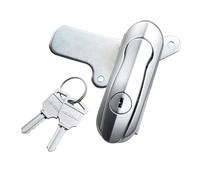 Pestillo giratorio plano de aleación Zinc, botón bloqueo, prensa tipo resorte, Cinet, automático equipo, 1 Uds