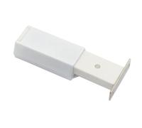 Pestillo magnético para puerta de armario, resistente, para puertas al acecho o cocina, construcción de aleación de zinc de plástico, compatible con puertas interiores de hasta 2,5 m, color blanco