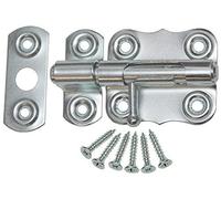 Pestillo para puerta (60 mm, galvanizado), color plateado