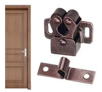 Pestillo para puerta de armario - Perla de contacto estándar de acero inoxidable con pie corto | Pestillo para muebles con hebilla de resorte de doble rodillo | Armario, armario, cajón, hardware