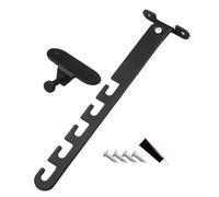 Pestillo para ventana con bisagras, cerraduras de seguridad para ventanas con bisagras, cierres de seguridad ajustables con 4 ranuras para abrir la ventana hacia dentro y fuera