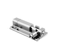 Pestillo Puerta 1 Juego de pestillo puerta acero inoxidable, Perno bloqueo seguridad, corredera, ventana, barril, Hardware barra(9.2cm)