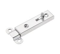 Pestillo Puerta 4Pcs Barn Sliding Door Window Security Bolt Button Open Lock Latch with Screws Silver Metal Home Bedroom Garages Hardware 61 * 16mm