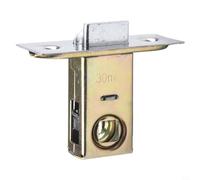 Pestillo tubular de aleación de zinc para puertas internas, cierre de resorte reversible de placa frontal plana compatible con palancas de puerta sin resorte, 30 mm-45 mm (30 mm)