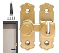 Pestillo tubular - Horquilla | Pestillo para puerta de protección de privacidad sin punzonar | Seguridad de metal en el bloqueo Hardware para dormitorio, balcón, cocina, patio trasero, graneros