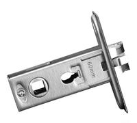 Pestillo tubular interno para puertas de baño, mecanismo de mortaja reversible compatible con muebles de puerta sin resorte, diseñado para un funcionamiento silencioso y suave de la puerta