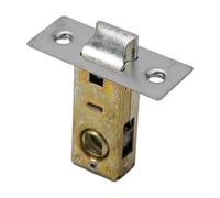 Pestillo tubular reversible, placa frontal plana de aleación de zinc para puertas internas, adecuado para muebles de puerta sin muelles (35 mm)