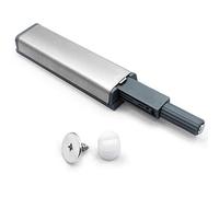 Pestillos de empuje magnéticos, 4 cerraduras electromagnéticas de aluminio con amortiguador impacto for puertas gabinetes y cajones cocina
