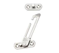 Pestillos de gancho for ventana acero inoxidable, soporte protección ajustable, práctico Hardware Protector bloqueo marco abatible, 4 Uds Para Ventanas Correderas(Type 1)