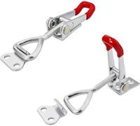 Pestillos de palanca, abrazadera de palanca de Metal, 100kg/220lbs, abrazadera de palanca ajustable, herramienta de mano de alta resistencia, GH-4001 para caja de armario de puerta (2 piezas)