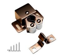 Pestillos de puerta de armario con rodillo doble de sujeción fuerte, con tornillos, for muebles del hogar, 1/5/10/15/20 unidades(Bronze 5pcs)